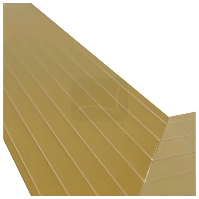 Cornice di alta qualità di colore dorato adatta per pavimenti da ballo mobili Makarena, su sfondo bianco