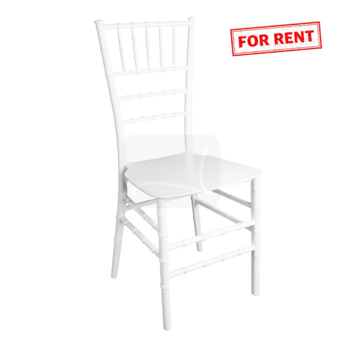 Wedding Chiavari chair for rent on white background