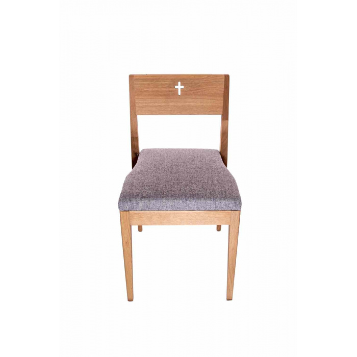Kostolná stolička ZOE bez doplnkov - dubové drevo